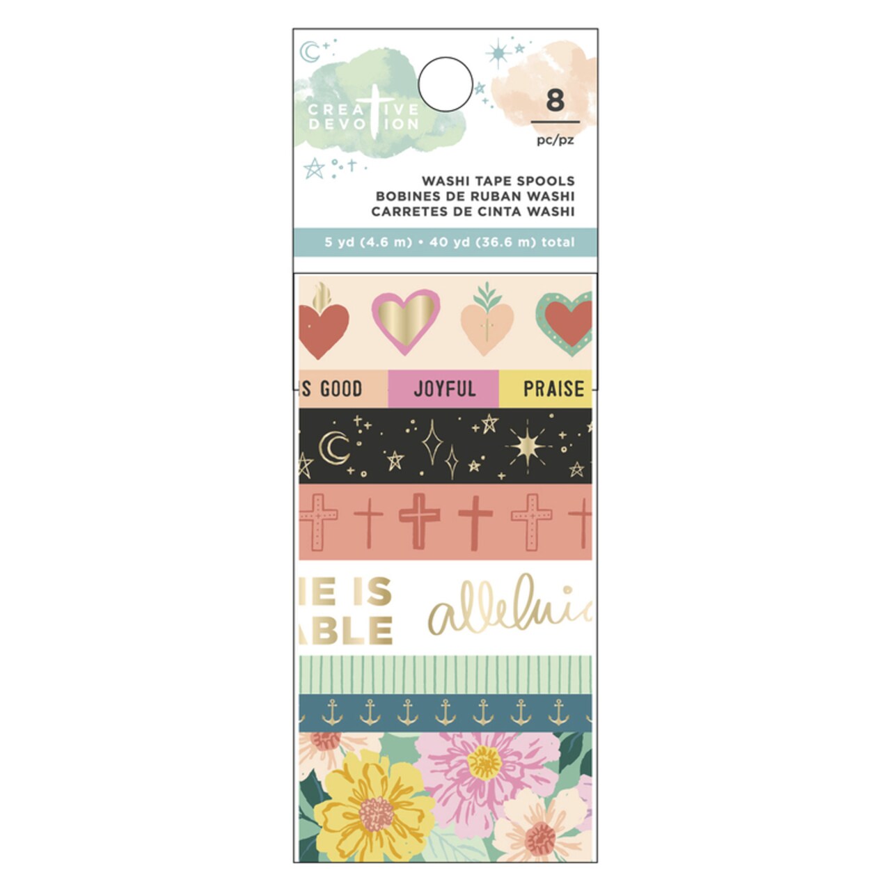 Matte Gold Foil Washi Tape - Draw Near - Creative Devotion - American Crafts